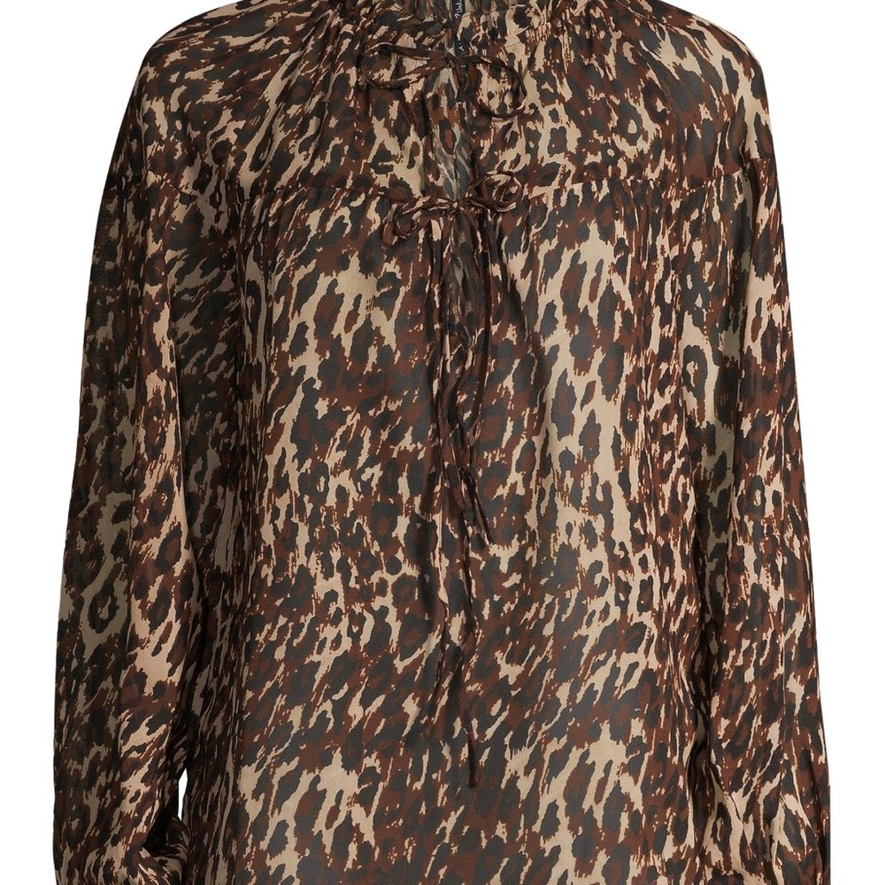 Women's Animal Print Top XL
